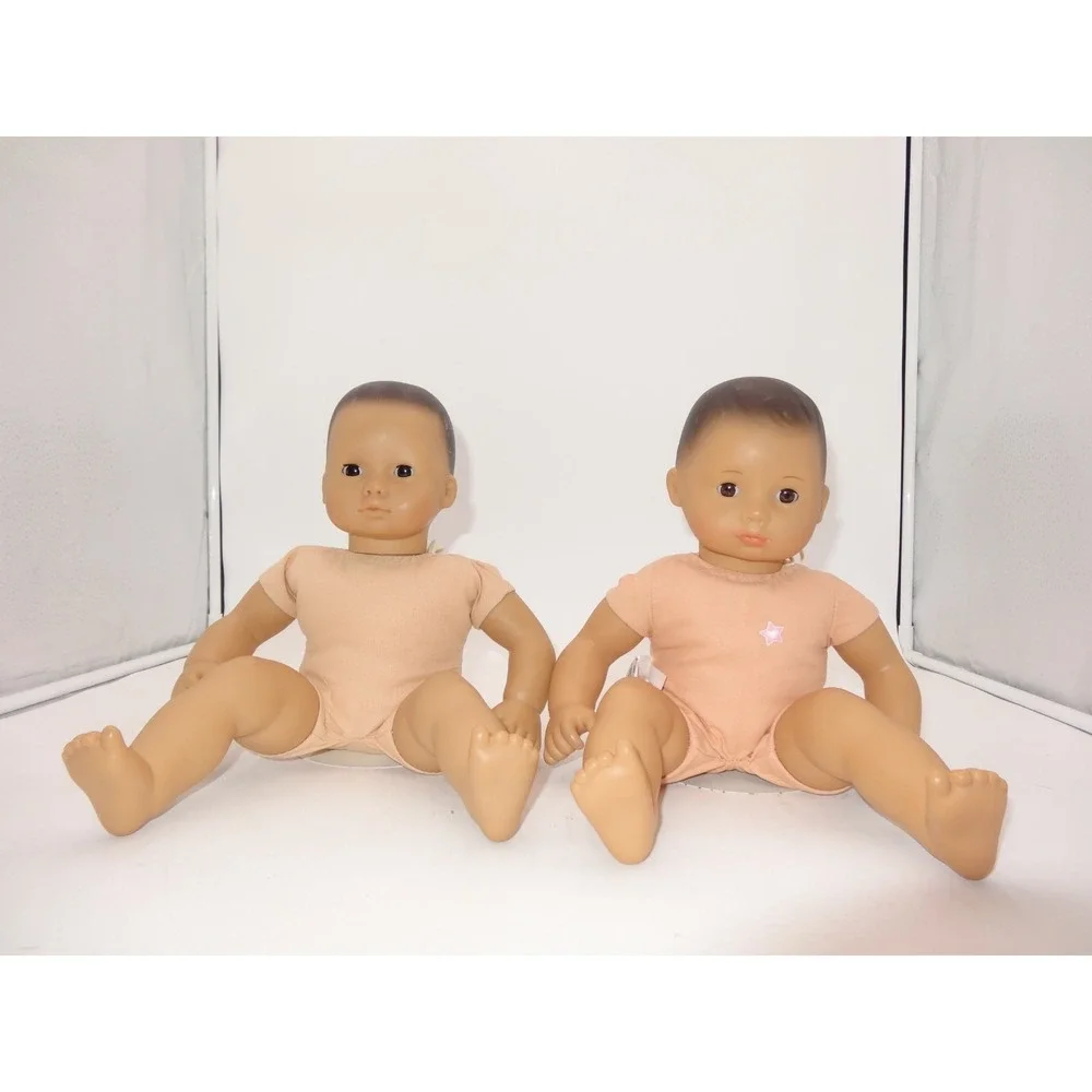 American Girl Pleasant Company Bitty Baby Brown Molded Hair Pajamas and Bitty Ba